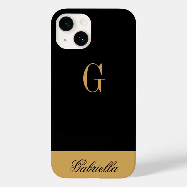 Gold Black Case-Mate iPhone Case (Back)