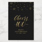 Rsstarxi Cupcake-Topper „Cheers To 100 Years“ – 24 Stück Glitzernde Deko Für 100. Geburtstag, Hochzeitstag & Jubiläum