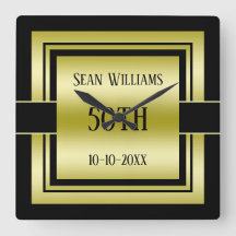Gold & Black Class Men's 50th Birthday