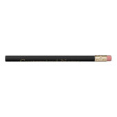 Gold Black  Customize Me Personal Name  Elegant Pencil (Rotated 270)