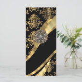 Gold & black damask pattern (Standing Front)