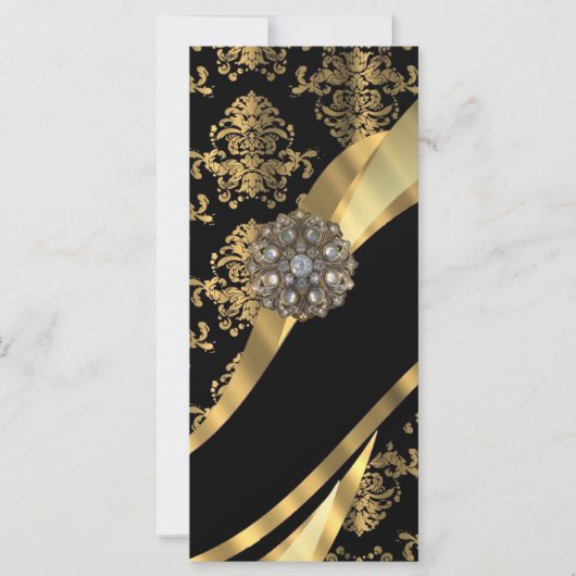 Gold & black damask pattern (Front)