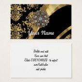 Gold & black damask pattern (Front & Back)