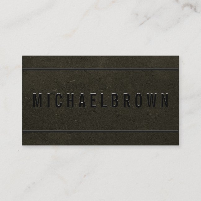 Gold Black Driver Minimalist Bold Modern QR code Business Card