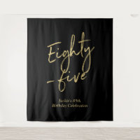 Gold & Black Eighty five 85th Birthday Party