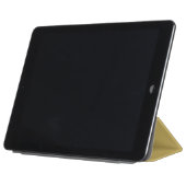 Gold Black Elegant Calligraphy Script Name iPad Air Cover (Folded)