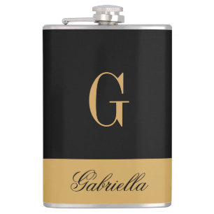 Gold Black Flask