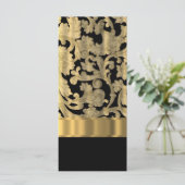 Gold & black floral damask (Standing Front)