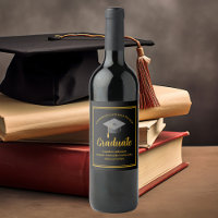 Gold Black Graduation Party Formal Graduate