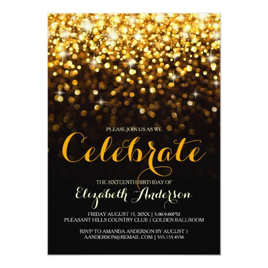 Hollywood Glam Invitations 6