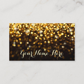 Gold Black Hollywood Glitz Glam Place Card