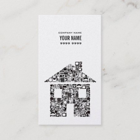 Gold & Black House Real Estate Business Card