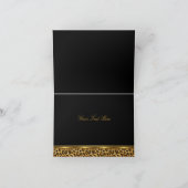 Gold & Black Leopard Thank You Card (Inside)