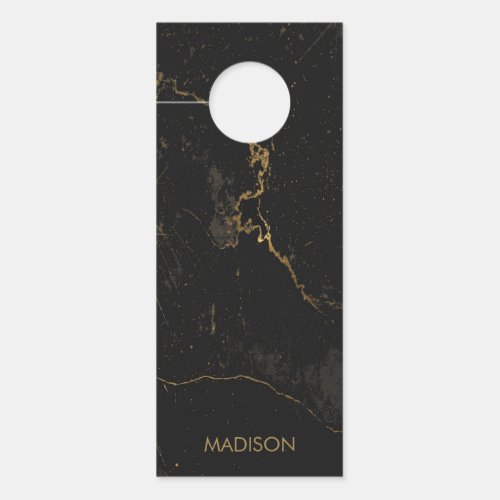 Gold Black Marble Door Hanger