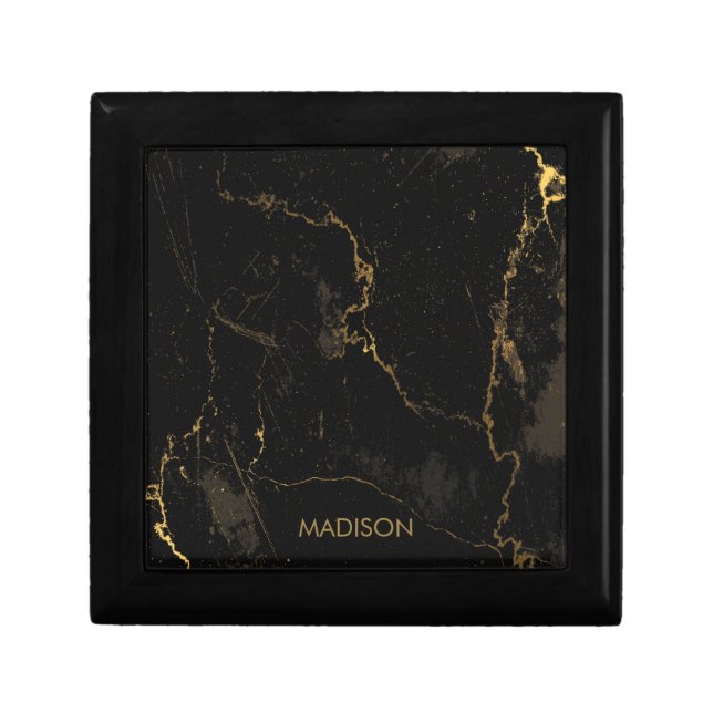 Gold Black Marble Gift Box (Front)