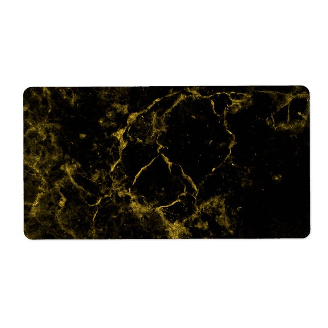 Gold Black Marble Label (Front)
