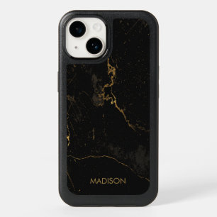 Gold Black Marble OtterBox iPhone 14 Case