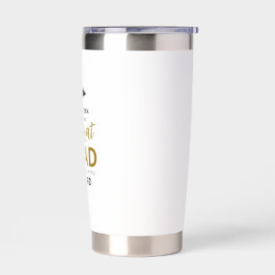 Gold & Black Modern Graduation Custom Gift Insulated Tumbler