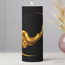 Gold Black Monochrome Luxury Opulent Swirl Liquid