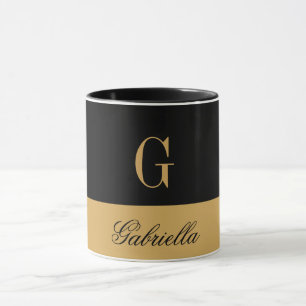 Gold Black Mug
