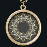 Gold & Black Necklace Birthday Gift<br><div class="desc">~ Vintage,  Antique,  Retro,  Rustic,  Unique Design ~ (Designer: Dave Monaco,  Chidonia Designs 3/13/2023)</div>