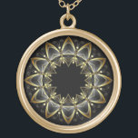 Gold & Black Necklace Birthday Gift<br><div class="desc">~ Vintage,  Antique,  Retro,  Rustic,  Unique Design ~ (Designer: Dave Monaco,  Chidonia Designs 3/13/2023)</div>