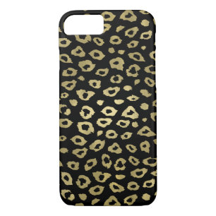 Gold Black Ombre Leopard Print iPhone 8/7 Case