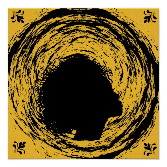Gold & Black Poster (Front)