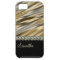 Gold, black, silver chain, monogram