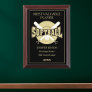 Gold Black Softball MVP Award Plaque
