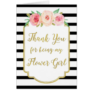 Lovely 30 Thank You Card Flower Girl