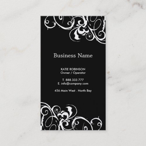 Gold &amp; Black Stylish Business Cards