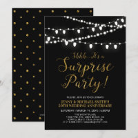 Gold & Black | Surprise 50th Wedding Anniversary