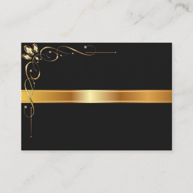 Gold &black template business card (Front)