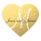 Gold Black Wedding Favor Sticker Initial
