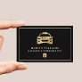 Gold & Black Wheelchair Accessible Taxi Driver Business Card