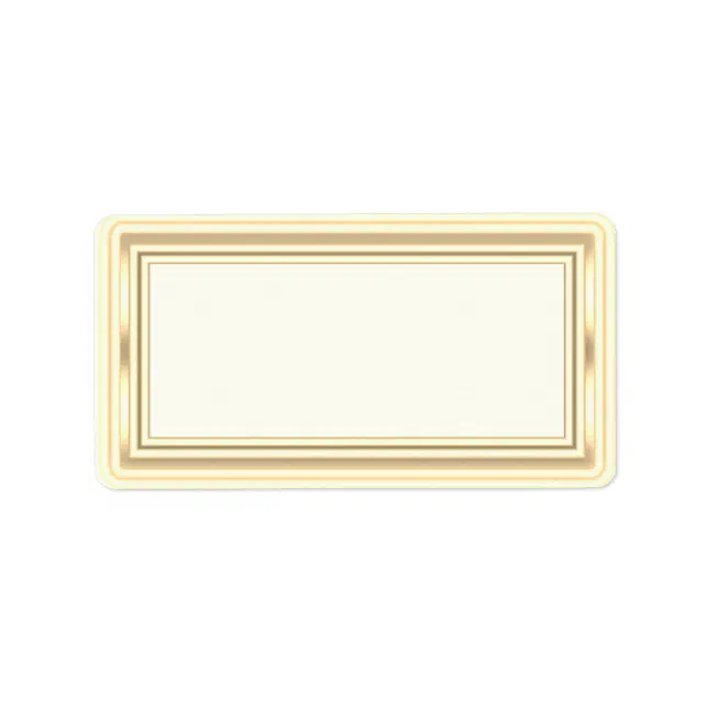 Gold Blank Address Labels | Zazzle