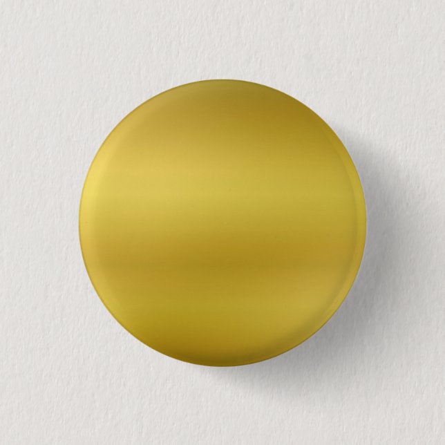 Gold Blank Custom Template Faux Foil Pinback Button (Front)