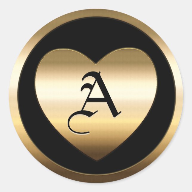 Gold Blank Template Faux Textured Foil Classic Rou Round Sticker (Front)