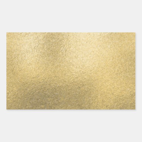 Gold Blank Template Faux Textured Foil  Square Sti Rectangular Sticker