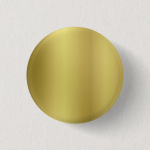 Gold Blank Template Pinback Button
