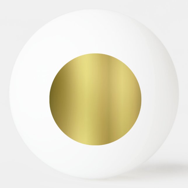 Gold Blank Template Ping-Pong Ball (Front)