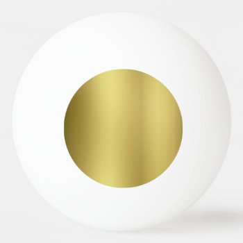 Gold Blank Template Ping-pong Ball by bestcustomizables at Zazzle
