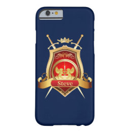 Gold Blazon Personalized Monogram Barely There iPhone 6 Case