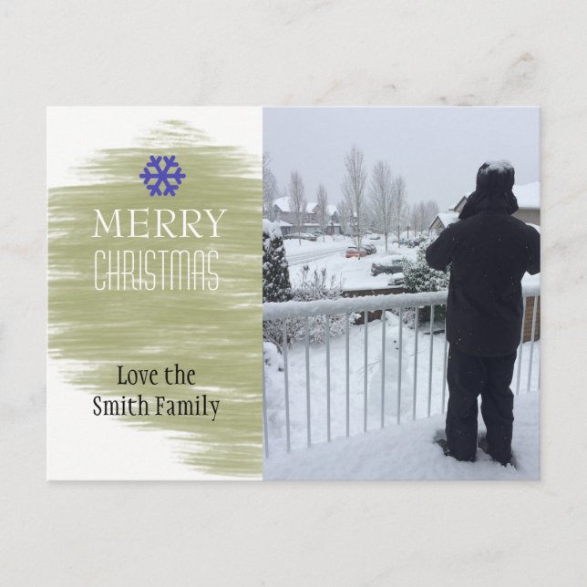 Gold Blend Holiday Photo Card (Front)