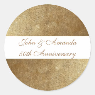 Gold Blends Personalized 50th Anniversary Stickers