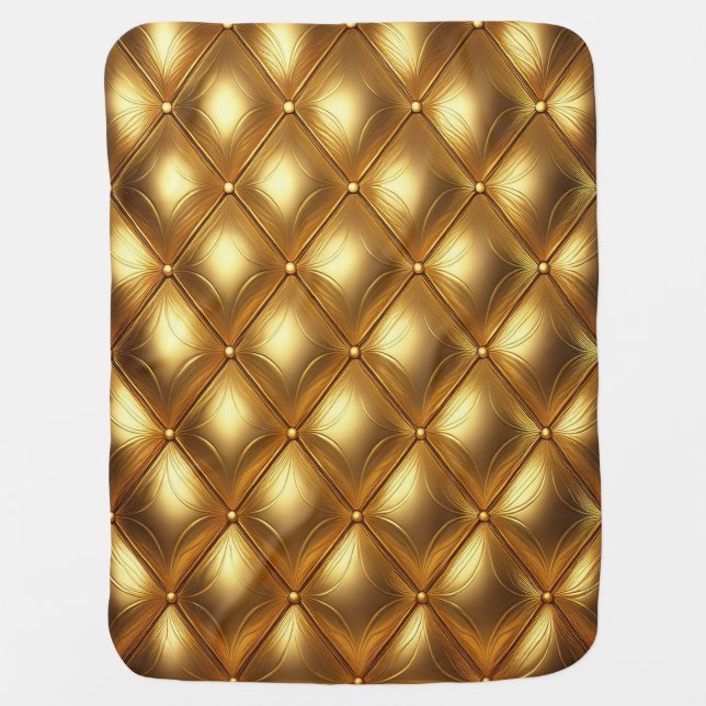 Gold Bling  Baby Blanket (Front)