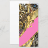 Gold bling fleur de lys (Front/Back)