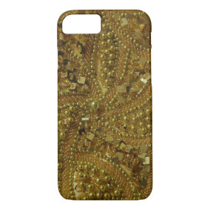 Gold bling glitter & pearls iPhone 8/7 case