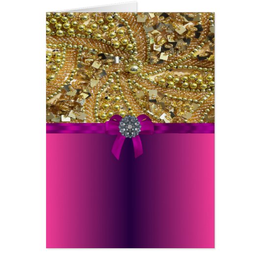 Gold bling & magenta (Front)